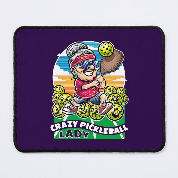 Item preview, Crazy Pickleball Lady Women's Fan Design designed and sold by SunNoonPark.