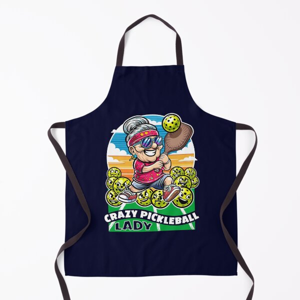 Item preview, Crazy Pickleball Lady Women's Fan Design designed and sold by SunNoonPark.