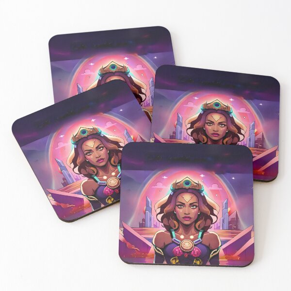 Item preview, Fabulous Woman Pink Cyberpunk Neon Retro Goddess designed and sold by Melan Designs.