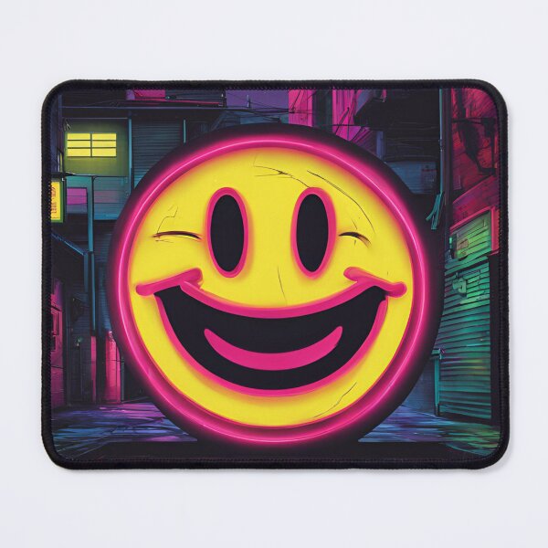Item preview, Retro neon smiley face designed and sold by NicMacTees.