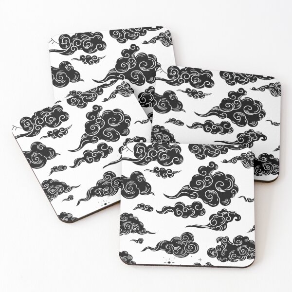 Item preview, Black Clouds White Sky Illustration designed and sold by Divya-Hirodiya.