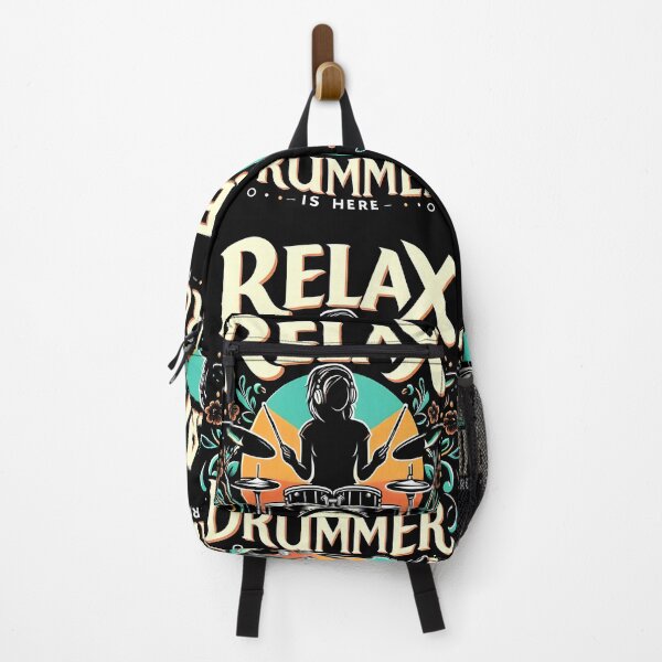 Item preview, Relax the Drummer Is Here, typography designed and sold by maxmaj.