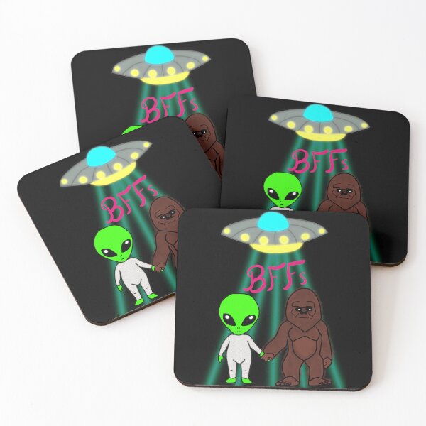 Item preview, Alien and Bigfoot Best Friends  designed and sold by DetroitersFan.