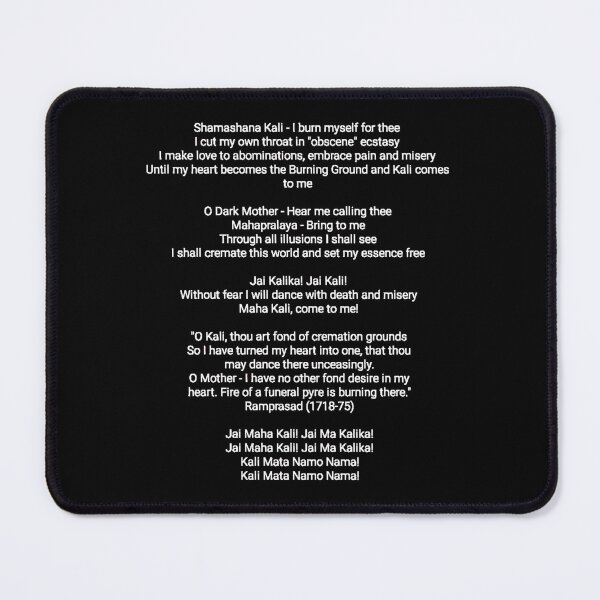 Item preview, Kali the Dark Goddess Shamashana Poem - Invoke Kali for Protection designed and sold by Earth Nature Creations.
