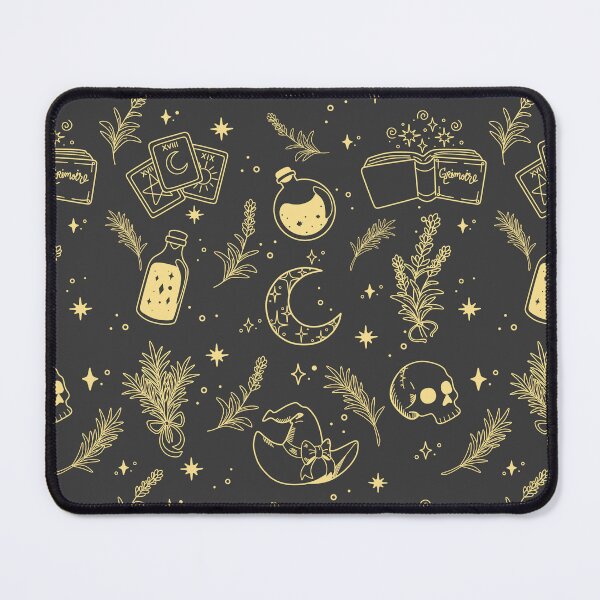 Item preview, Witchy Vibes Black and Gold Pattern designed and sold by elledubbzart.