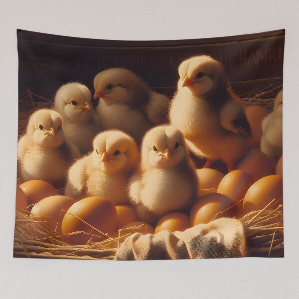 Item preview, Adorable Chicks in a Nest with Eggs designed and sold by CitrineLinker.