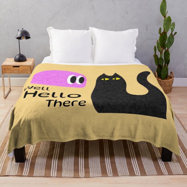 Item preview, Hello Cute Black Cat designed and sold by stormstyles.