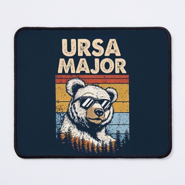 Item preview, Retro Ursa Major: Cosmic Grooves in Bear Time designed and sold by THEURSAMAJOR.