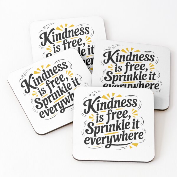Item preview, Kindness is Free - Inspirational Motivational Quote Typography Design designed and sold by SinghMerchUniverse.