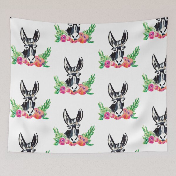 Item preview, Donkey with flowers designed and sold by TinaSalazar.