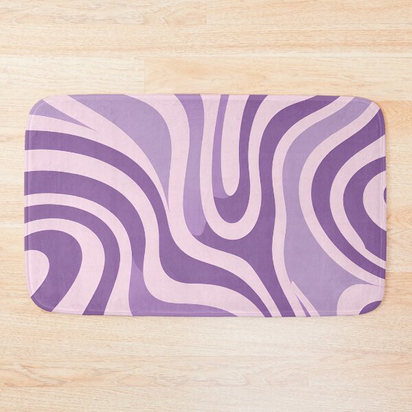 Item preview, Retro Modern Groovy Fluid Wavy Pattern  Lavender, Violet designed and sold by Prints and Lifestyle.