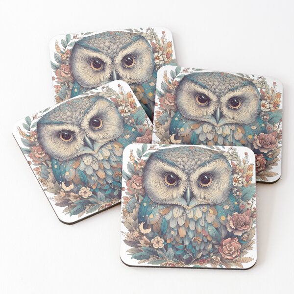 Item preview, Baby blue owl designed and sold by snowyowls.