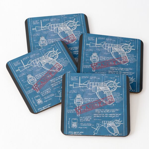 Item preview, Ray gun blueprints designed and sold by JeffriesArtCo.