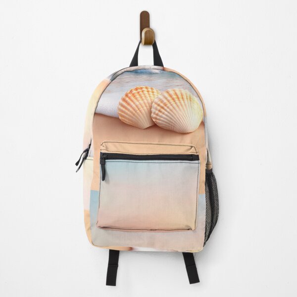 Item preview, A serene beach scene with seashells, gentle waves, and a pastel sunset, evoking a calming coastal atmosphere. designed and sold by Jayjaynaenae.