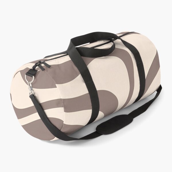 Item preview, Retro Modern Groovy Fluid Wavy Pattern  Brown, Cream designed and sold by Prints and Lifestyle.