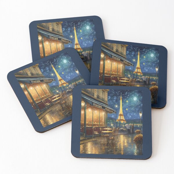 Item preview, "Ethereal Parisian Night: Eiffel Tower in a Veil of Mystery" designed and sold by Artisticanvas.