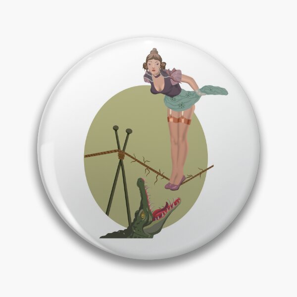 Item preview, Haunted Mansion Tightrope Girl Pinup designed and sold by Peace-Love-Art.