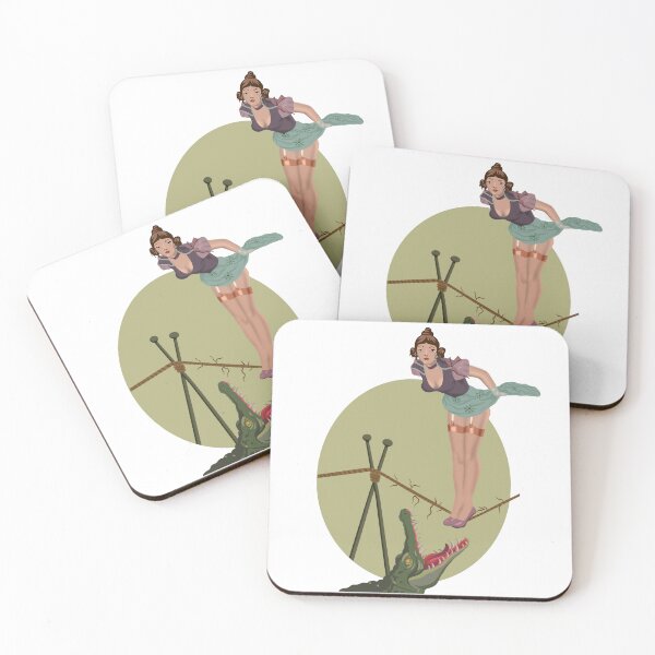Item preview, Haunted Mansion Tightrope Girl Pinup designed and sold by Peace-Love-Art.