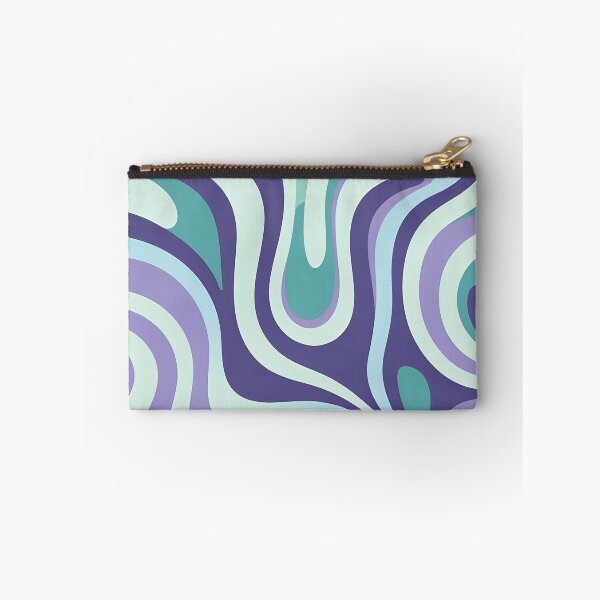 Item preview, Retro Modern Groovy Fluid Wavy Pattern  Mint Green, Lavender designed and sold by Prints and Lifestyle.