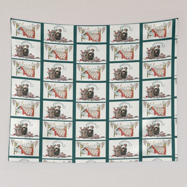 Item preview, Vintage christmas card 3 designed and sold by SkyisBright.