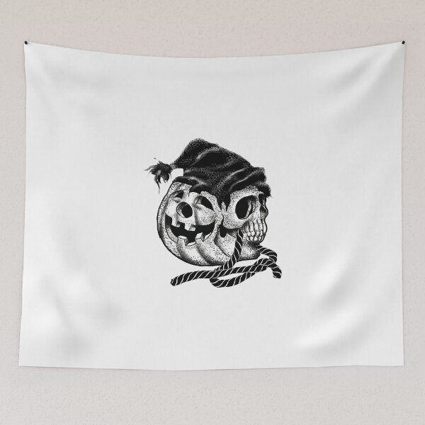 Item preview, "Pumpkin Skull's Twisted Fate" designed and sold by RhonDesign.