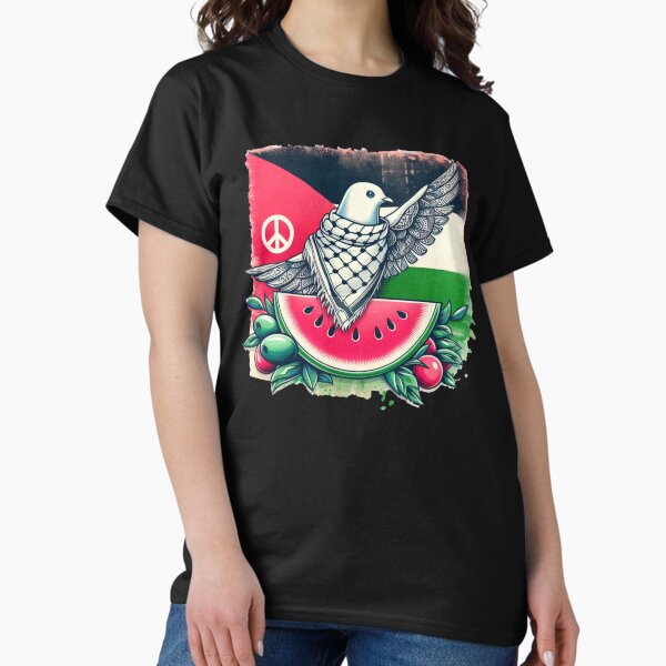 Vista previa del artículo con la obra « PALOMA DE LA PAZ Palestina Libre», diseñado y vendido por piscininha.
