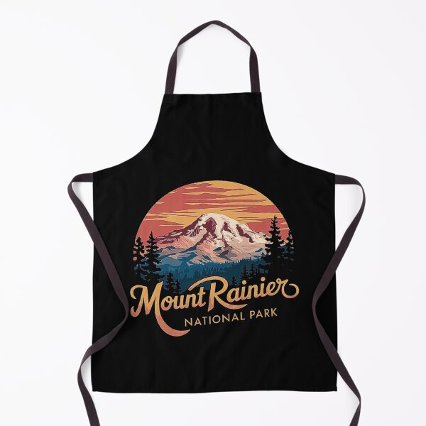 Item preview, Mount Rainier National Park Retro Nature Design designed and sold by love3617.