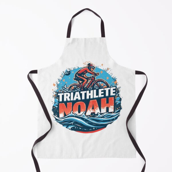 Artikelvorschau, Dynamischer Triathlet Noah – Schwimmen, Radfahren, Laufen entworfen und verkauft von Triathlongram.