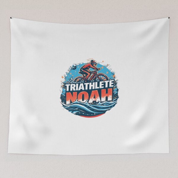 Item preview, Dynamic Triathlete Noah - Swim, Bike, Run designed and sold by Triathlongram.