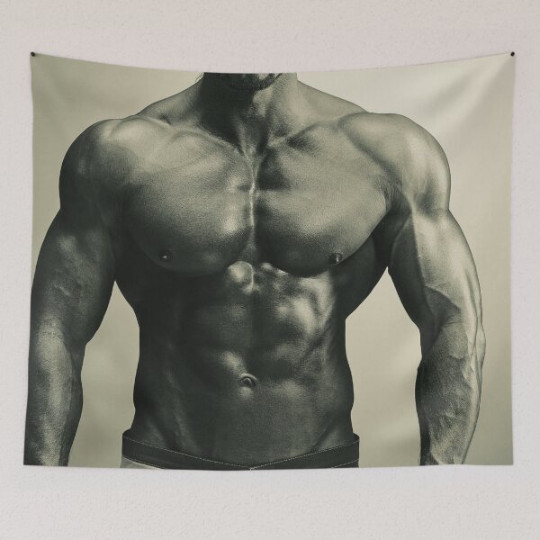 Item preview, Sweat Bodybuilde Muscular Male Art designed and sold by Atlas Kai.
