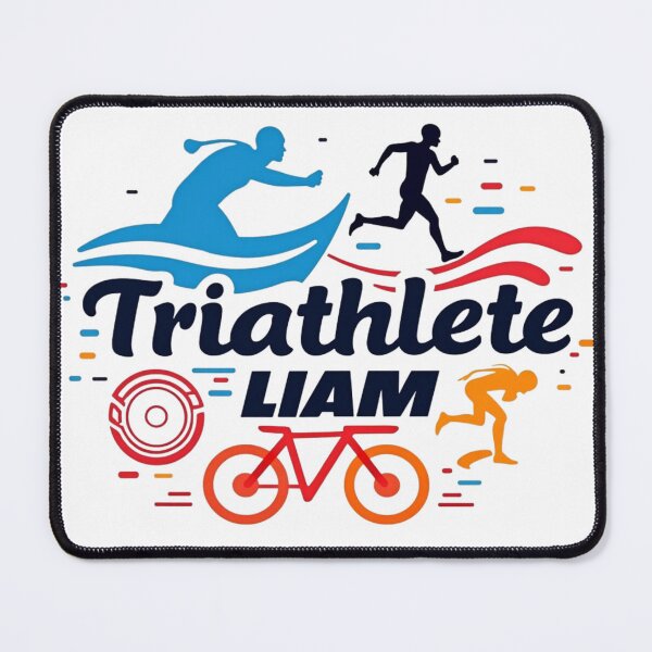 Item preview, Dynamic Triathlete Liam - Swim, Bike, Run designed and sold by Triathlongram.