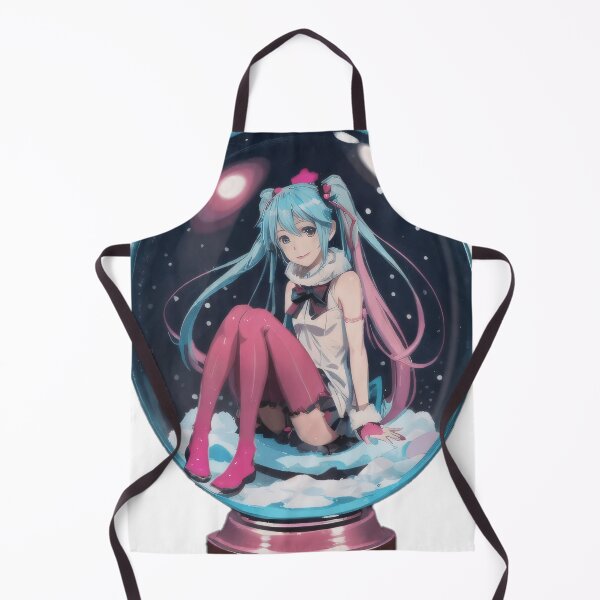 Item preview, Anime Character in Snow Globe – Winter Magic Illustration designed and sold by worldofwhisper.