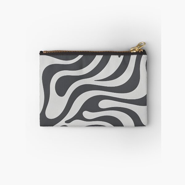 Item preview, Retro Modern Groovy Fluid Wavy Pattern  Black, Gray designed and sold by Prints and Lifestyle.