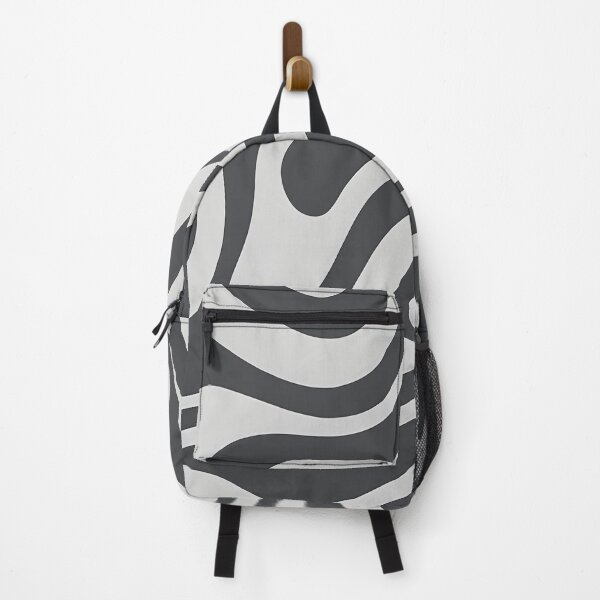 Item preview, Retro Modern Groovy Fluid Wavy Pattern Black, Gray designed and sold by Prints and Lifestyle.
