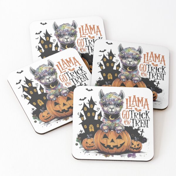 Item preview, Llama Go Trick or Treat designed and sold by dreamkaistudios.