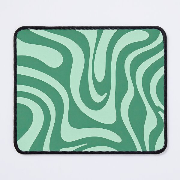Item preview, Retro Modern Groovy Fluid Wavy Pattern Mint Green designed and sold by Prints and Lifestyle.