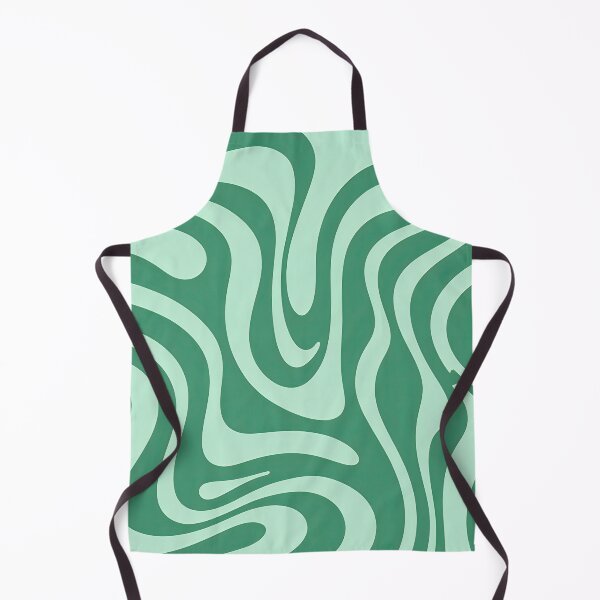 Item preview, Retro Modern Groovy Fluid Wavy Pattern  Mint Green designed and sold by Prints and Lifestyle.