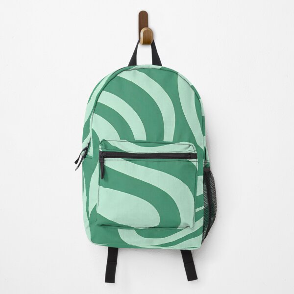Item preview, Retro Modern Groovy Fluid Wavy Pattern Mint Green designed and sold by Prints and Lifestyle.