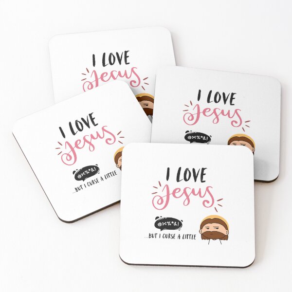 Item preview, I love Jesus- but I curse a little designs designed and sold by HavilahPrintsCo.