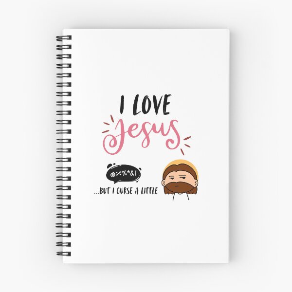 Item preview, I love Jesus- but I curse a little designs designed and sold by HavilahPrintsCo.