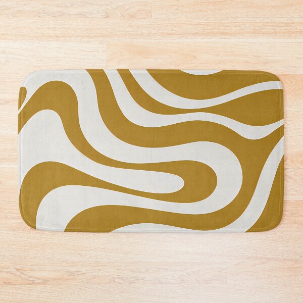 Item preview, Retro Modern Groovy Fluid Wavy Pattern  Yellow, Gold designed and sold by Prints and Lifestyle.