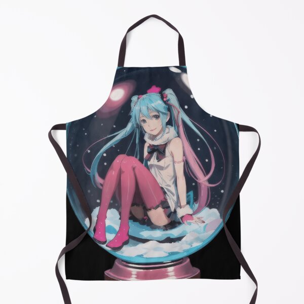Item preview, Anime Character in Snow Globe – Winter Magic Illustration designed and sold by worldofwhisper.