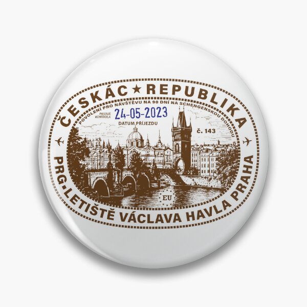Item preview, Passport Stamp - Prague, Czech Republic ( in Czech) designed and sold by travelwitheric.
