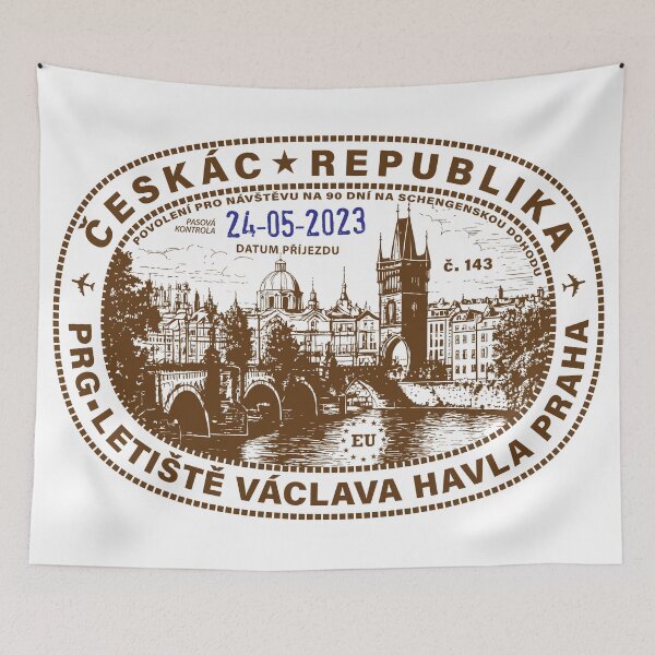 Item preview, Passport Stamp - Prague, Czech Republic ( in Czech) designed and sold by travelwitheric.