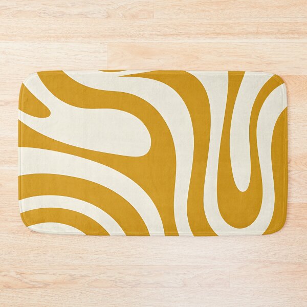 Item preview, Retro Modern Groovy Fluid Wavy Pattern,  Yellow, Gold designed and sold by Prints and Lifestyle.