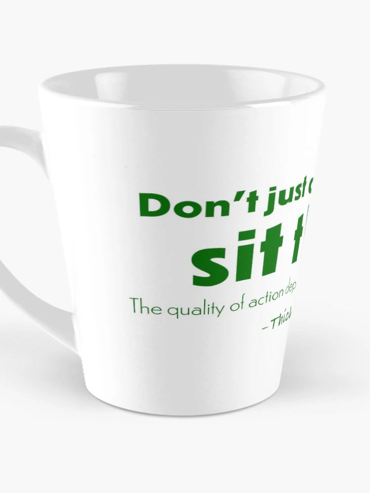 Thumbnail 3 of 4, Coffee Mug, Sit there - Sticker designed and sold by RazorBrain.