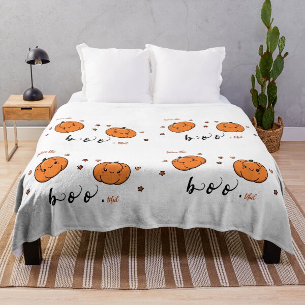 Item preview, Pattern of Twice the Boo.tiful: Two Adorable Pumpkin Friends with Floating Hearts and Stars, Unique designed and sold by villacreativa.