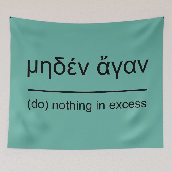 Item preview, do nothing in excess designed and sold by Lefteris Betsis.