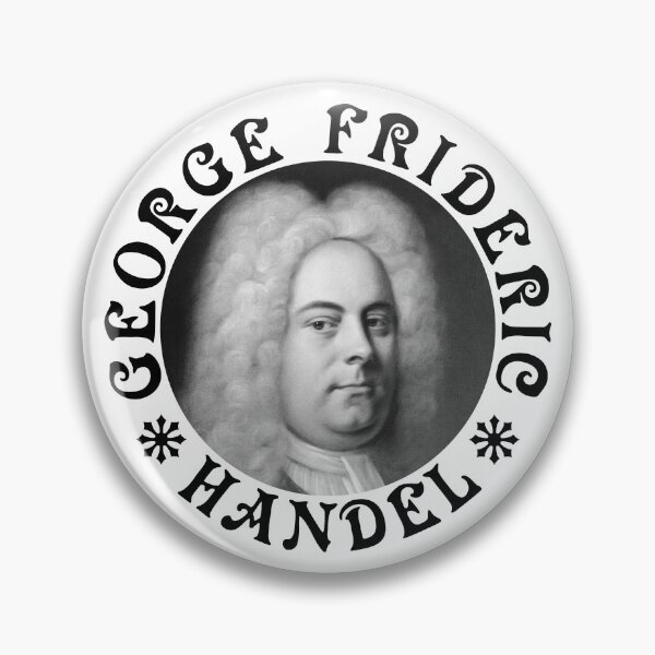 Item preview, George Frideric Handel - Vintage Design - Black - RB designed and sold by GrandArtists.