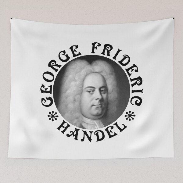 Item preview, George Frideric Handel - Vintage Design - Black - RB designed and sold by GrandArtists.